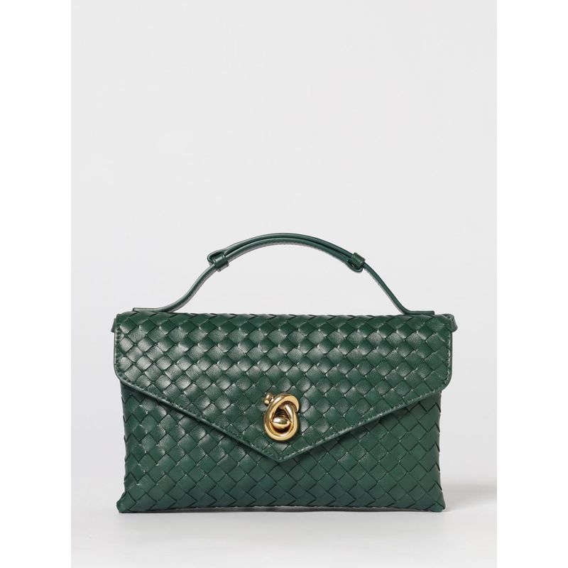 Bottega Veneta Women Knot Lock Woven Leather Bag Bottega Veneta